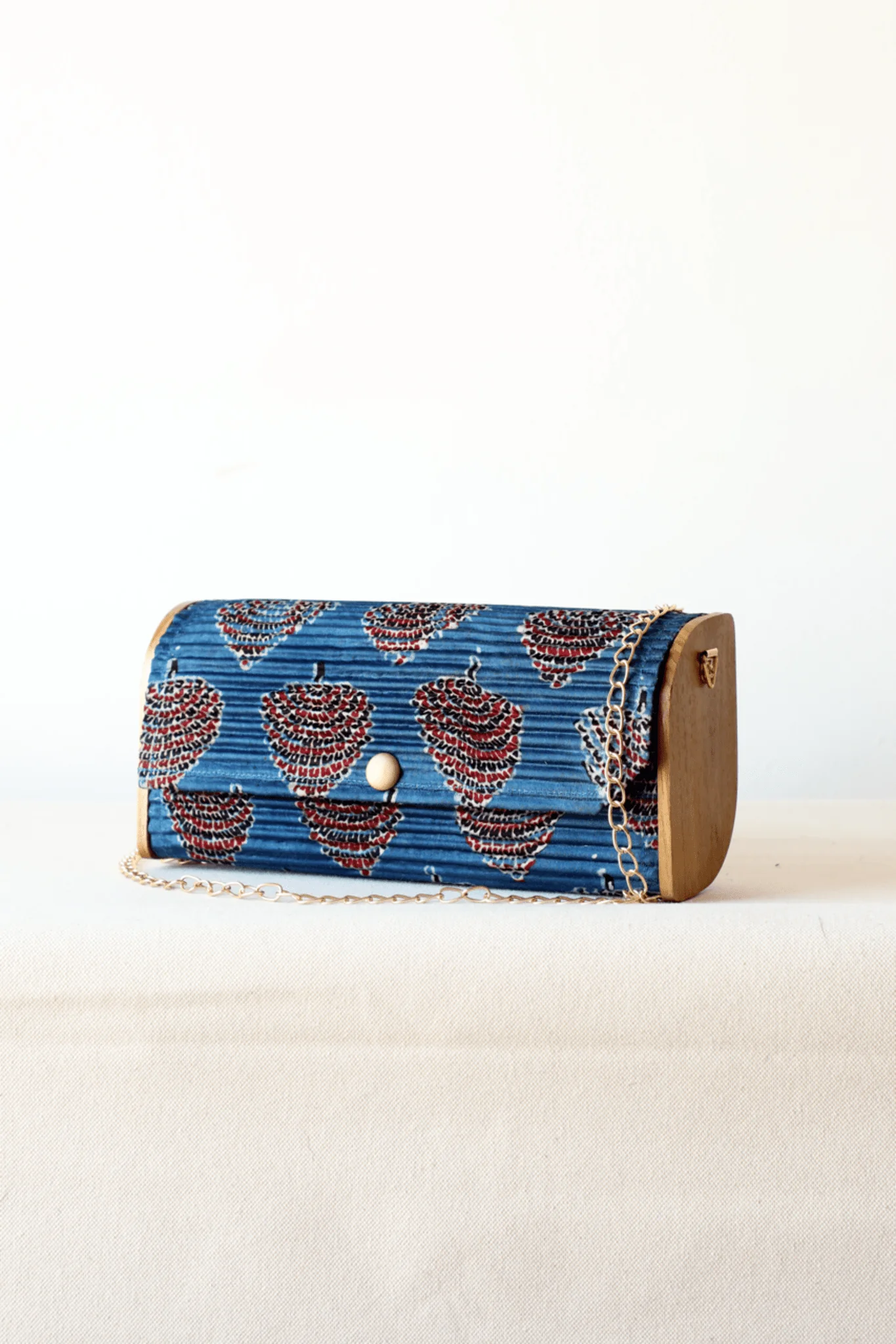 Mini Clutch - Blue Ajrakh - Image 3