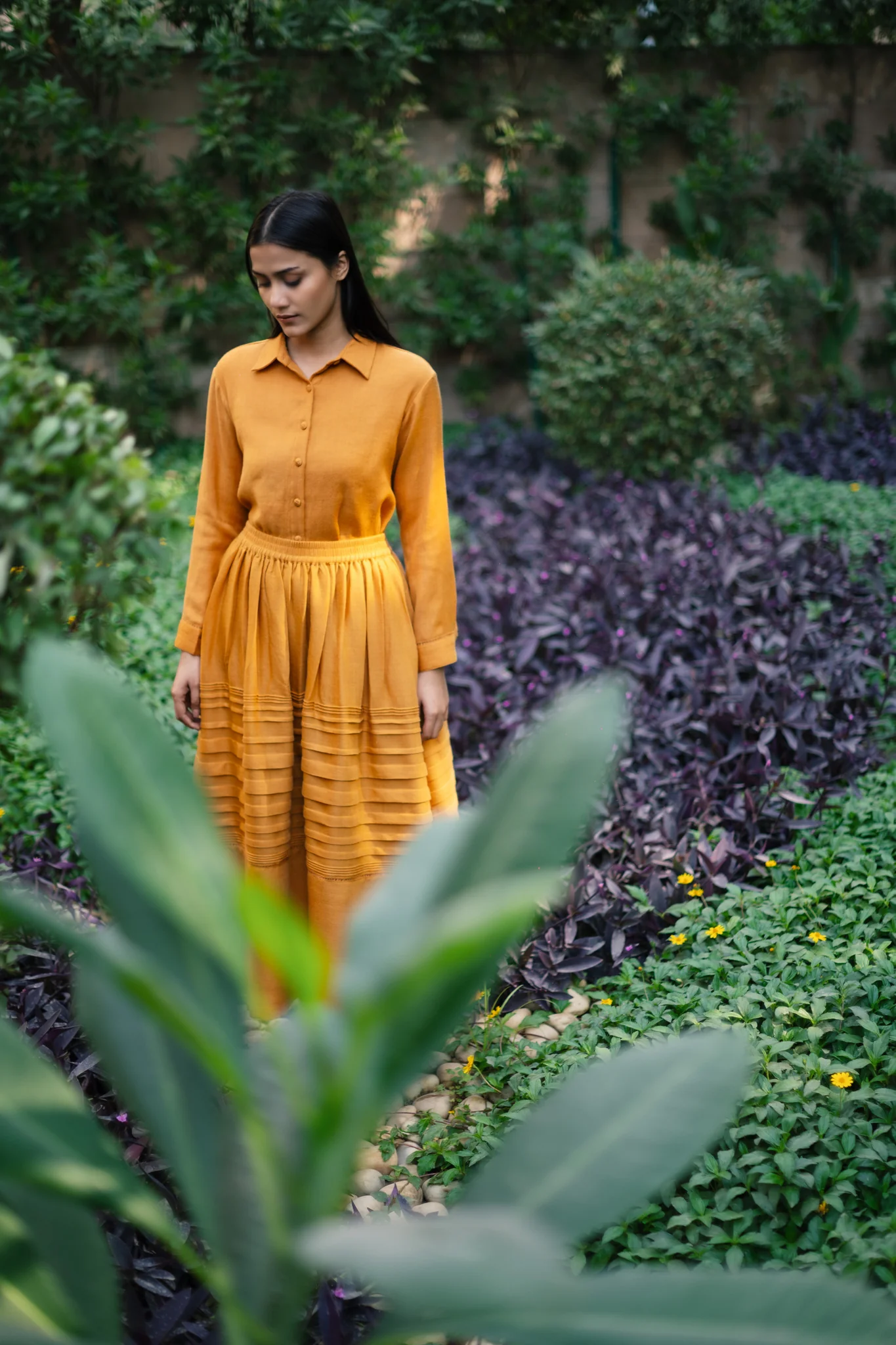 Misha Skirt - Mustard Yellow - Image 5