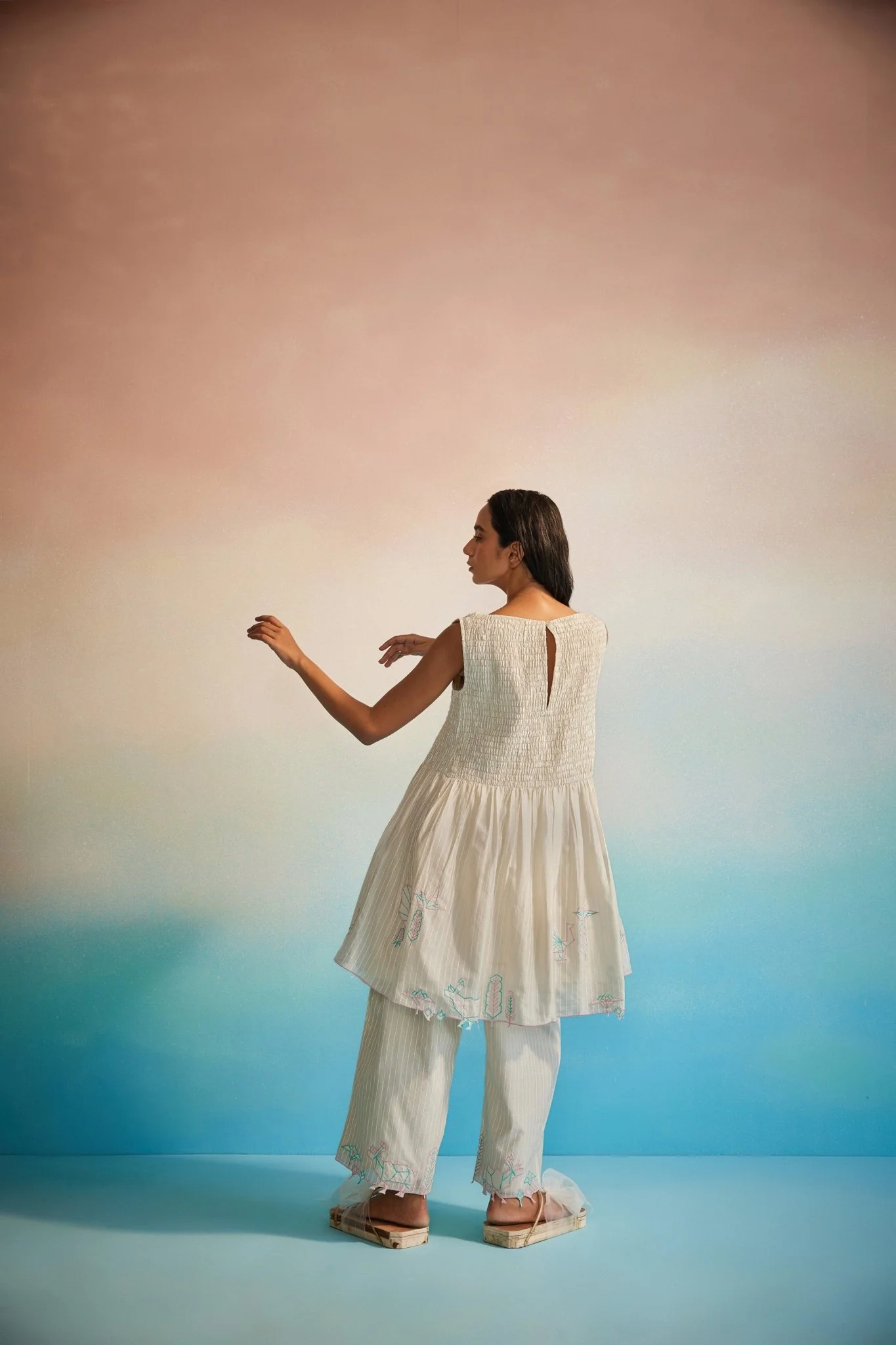 Miyabi Ruching Dress Set - Image 7