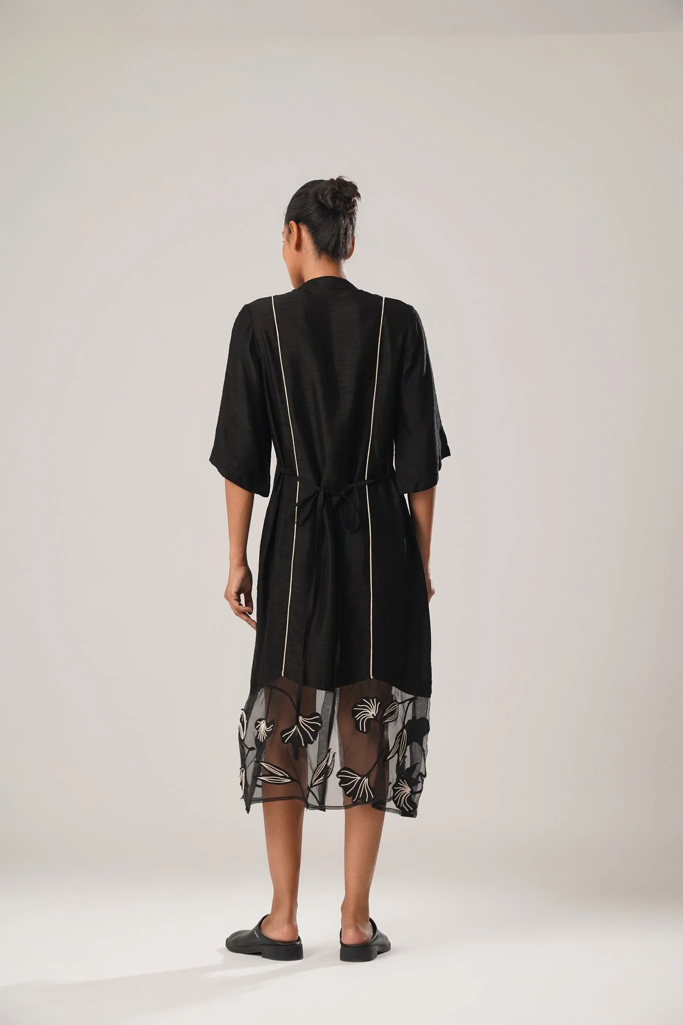 MJ Organza Panel Dress - Image 7