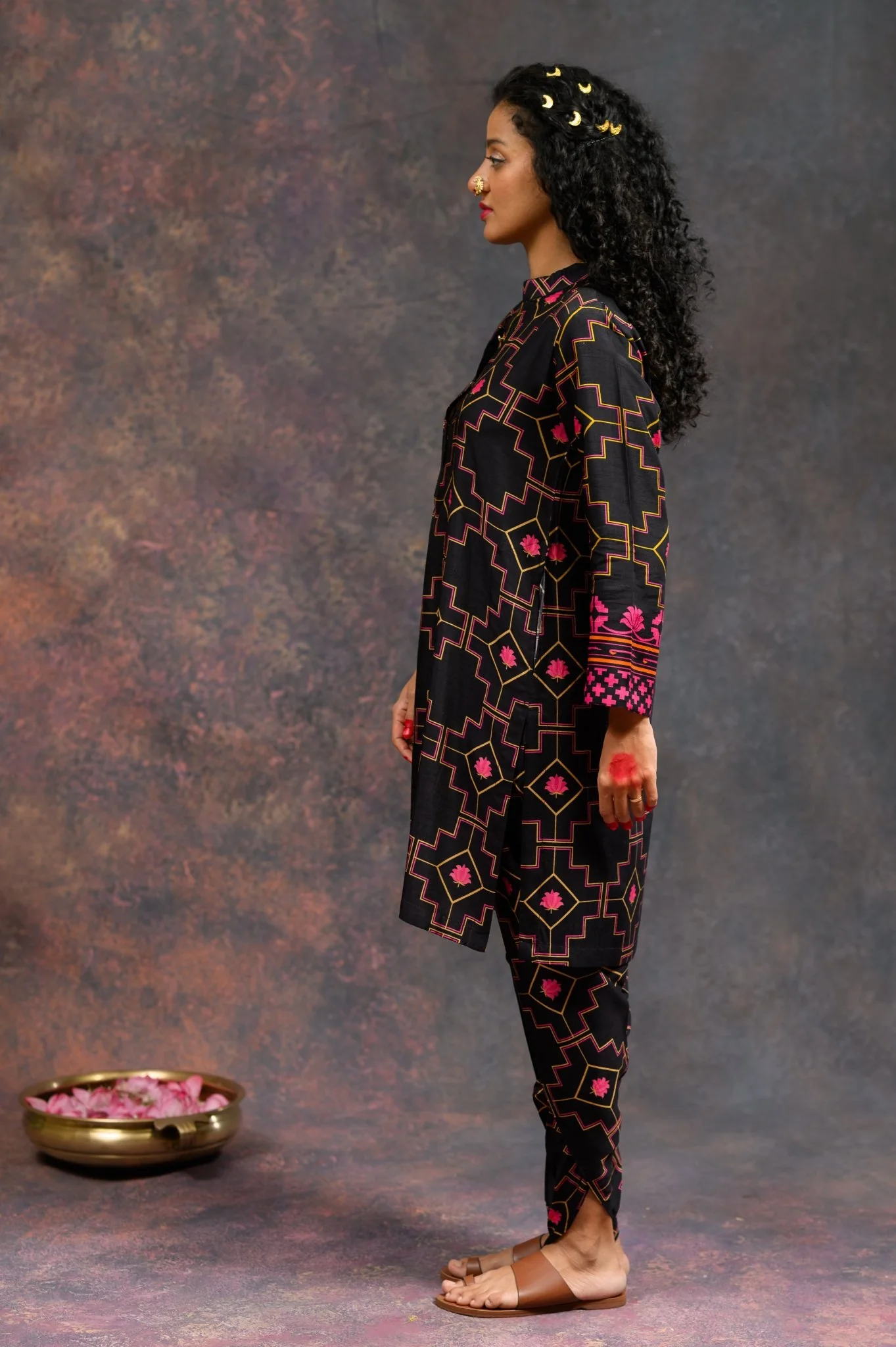 Morbagh Black Dhoti Set - Image 4