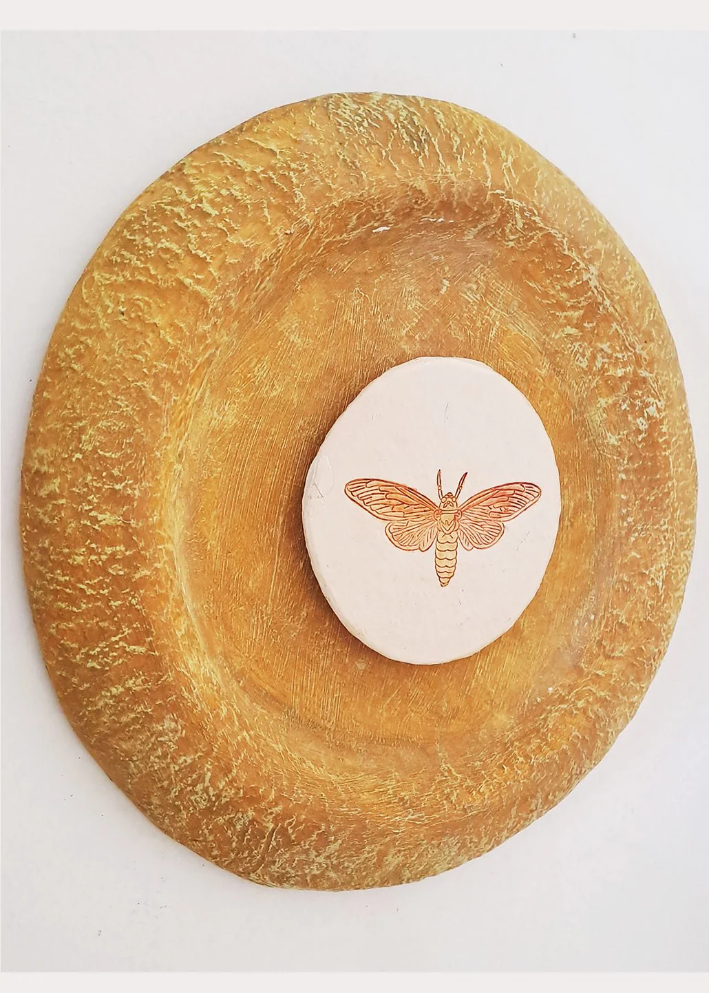 Moth Wall Plate - Ochre Yellow - Image 6