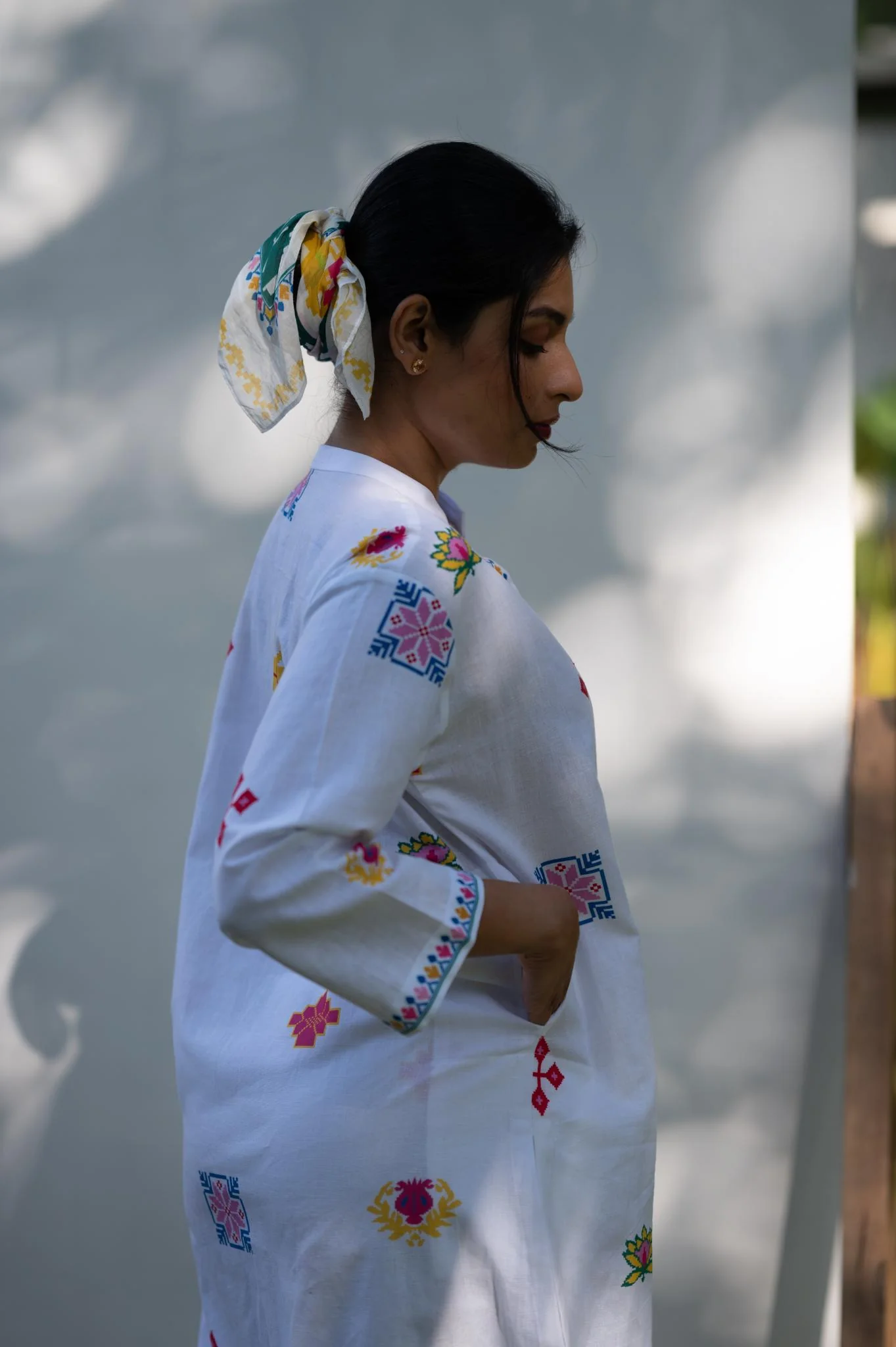 Motif Whitenoise Kurta Set - Image 6