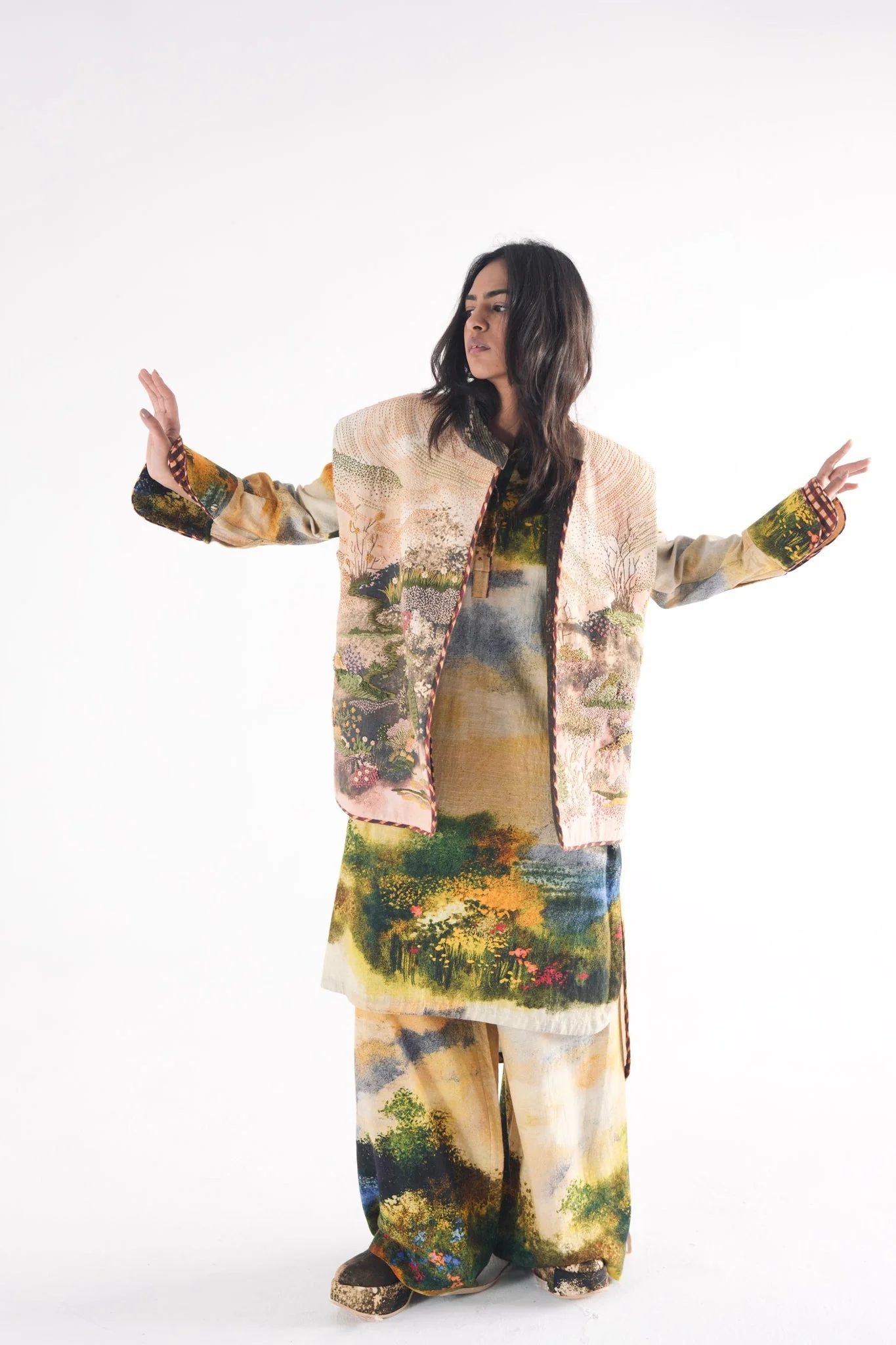 Multi Monet Kurta Set - Image 2
