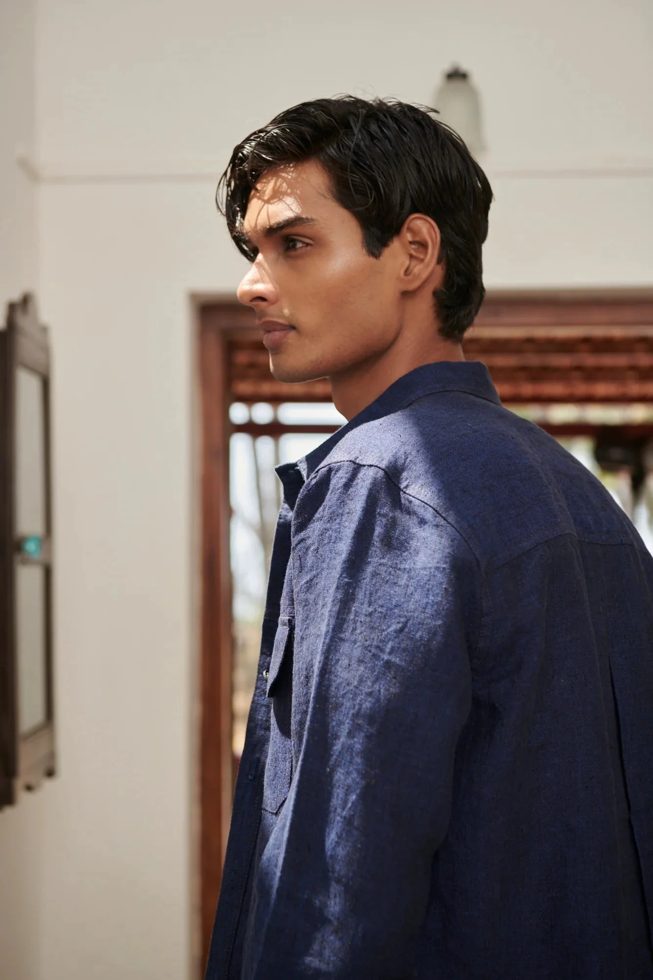 Neel Linen Denim Jacket - Image 4
