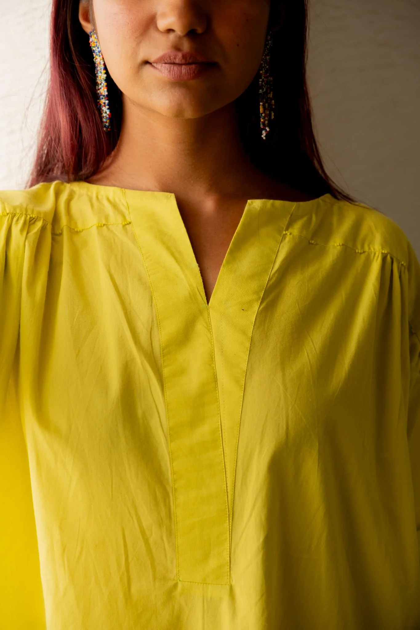 Neembu Yellow Tunic with Pants - Image 6
