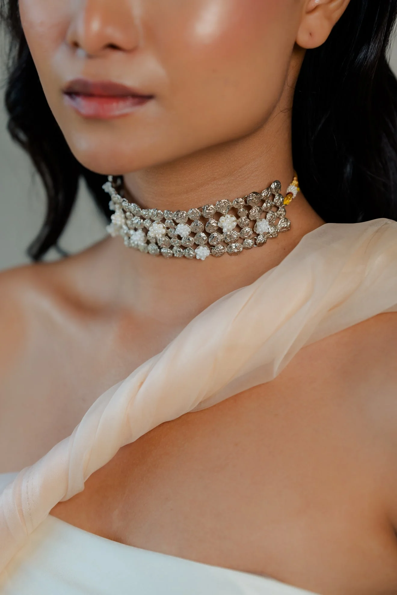 Noor Choker Silver - Image 2