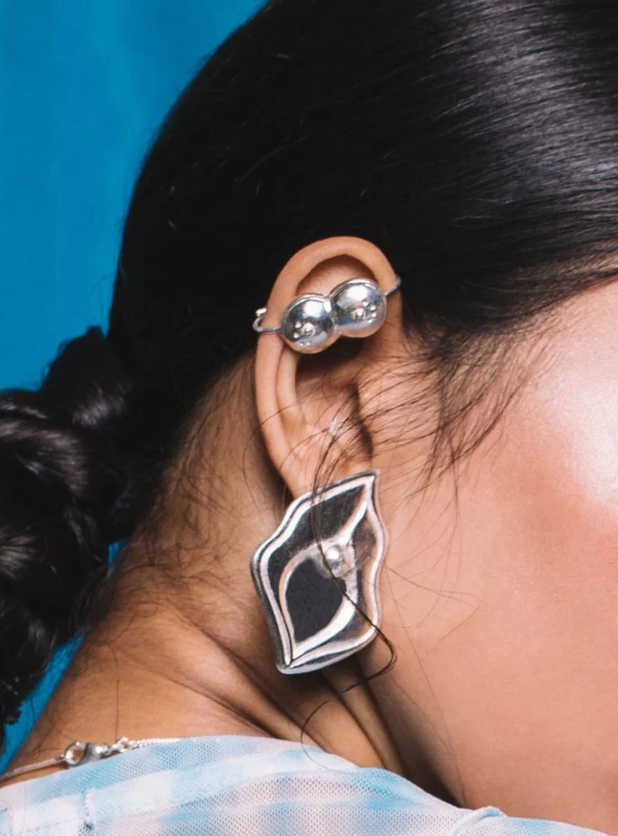Nurturer Helix Ear Cuff - Silver (Single Piece) - Image 3