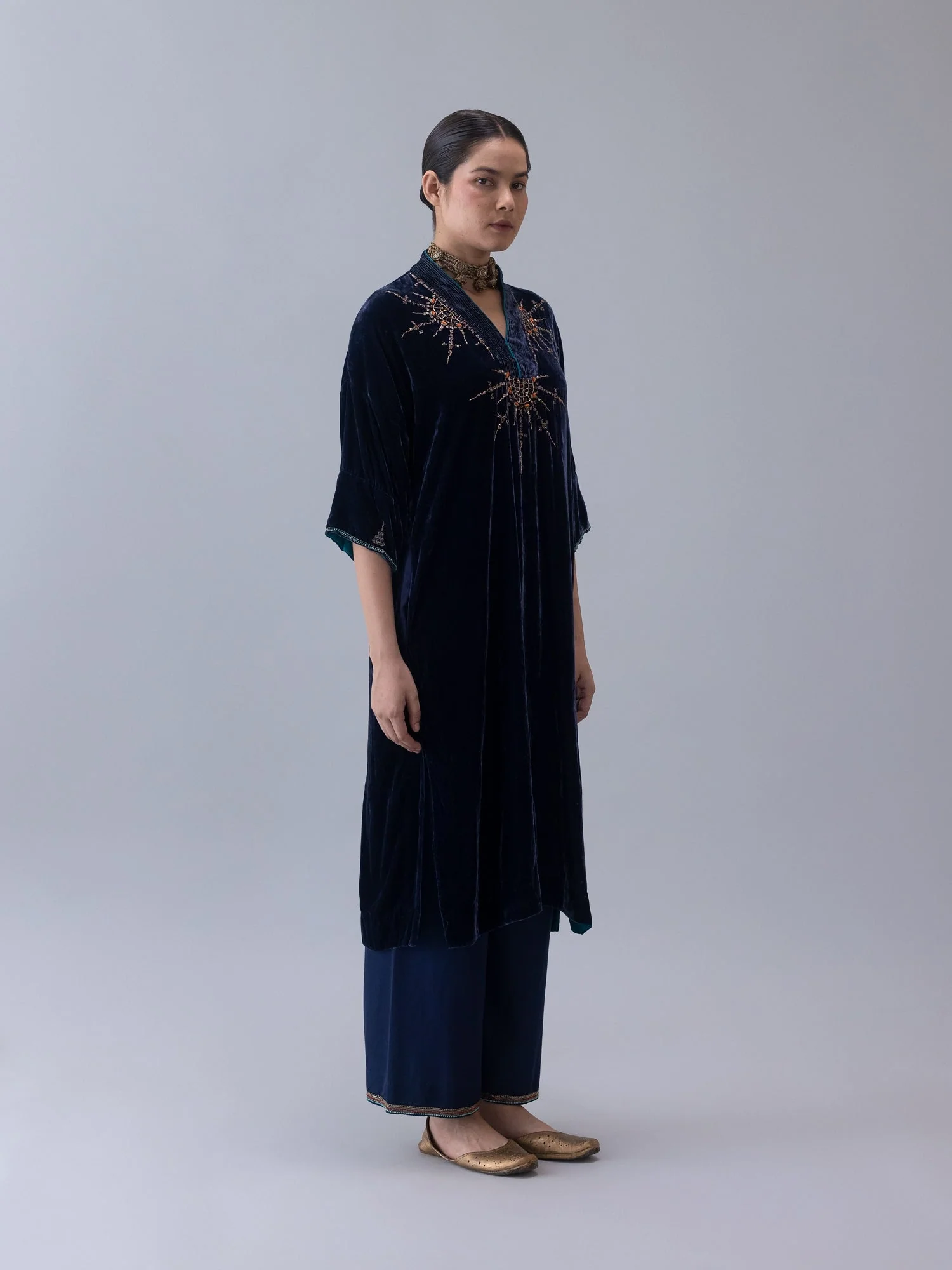 Nyin Indigo Kaftan - Image 3