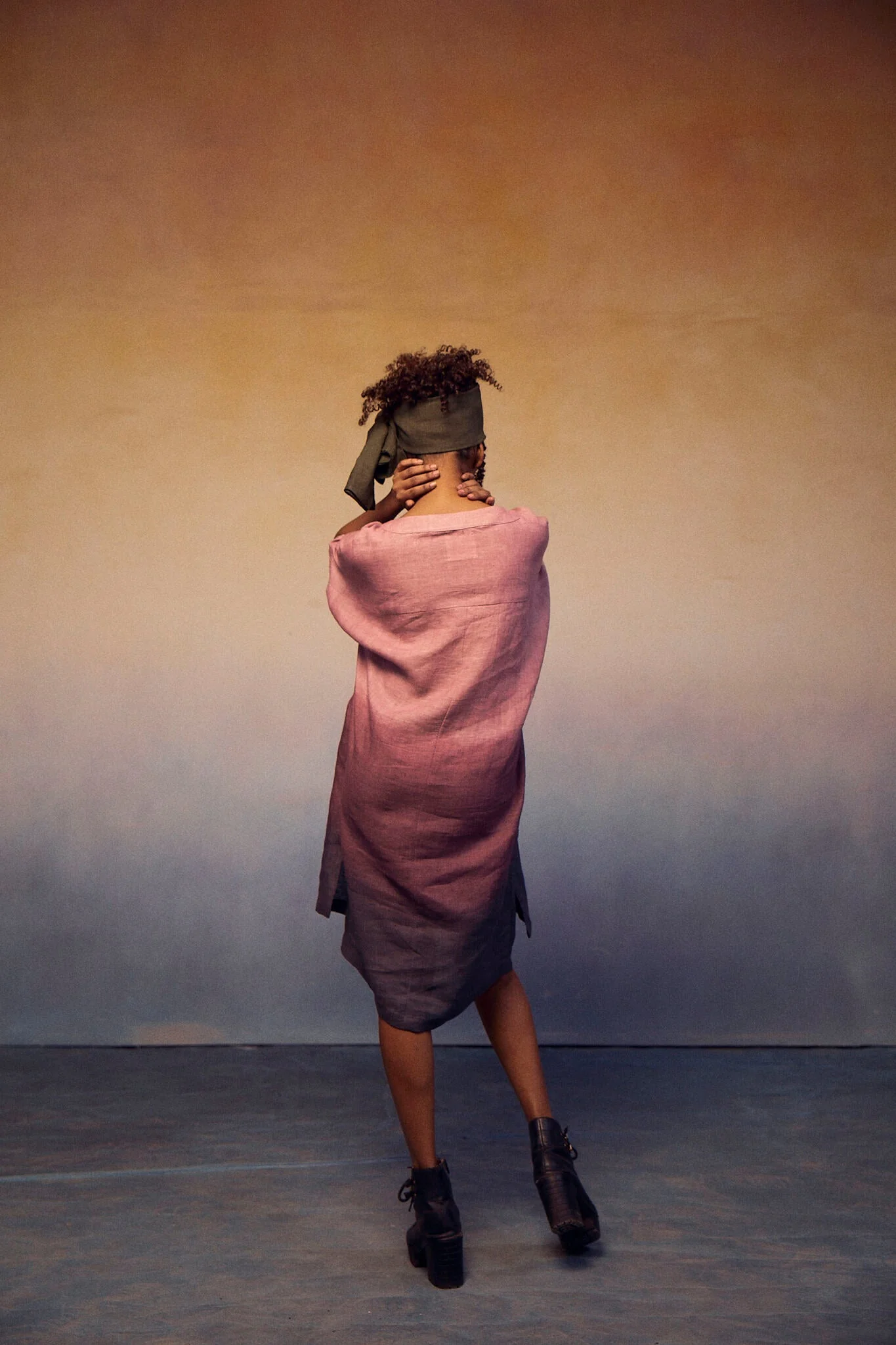 Ombre Block Dress - Lavender - Image 5