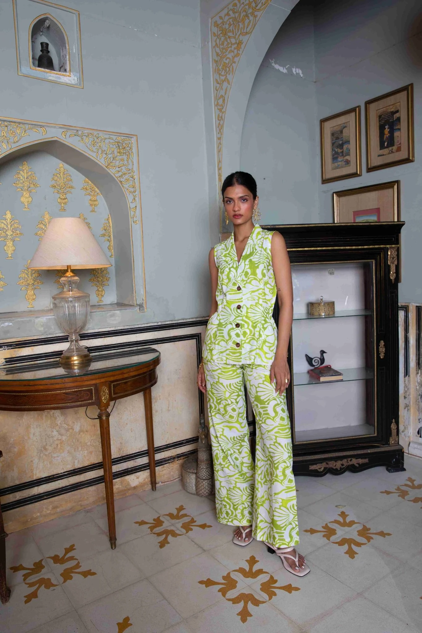 Out Of Office Co-ord Set In Carnation Print - Image 3