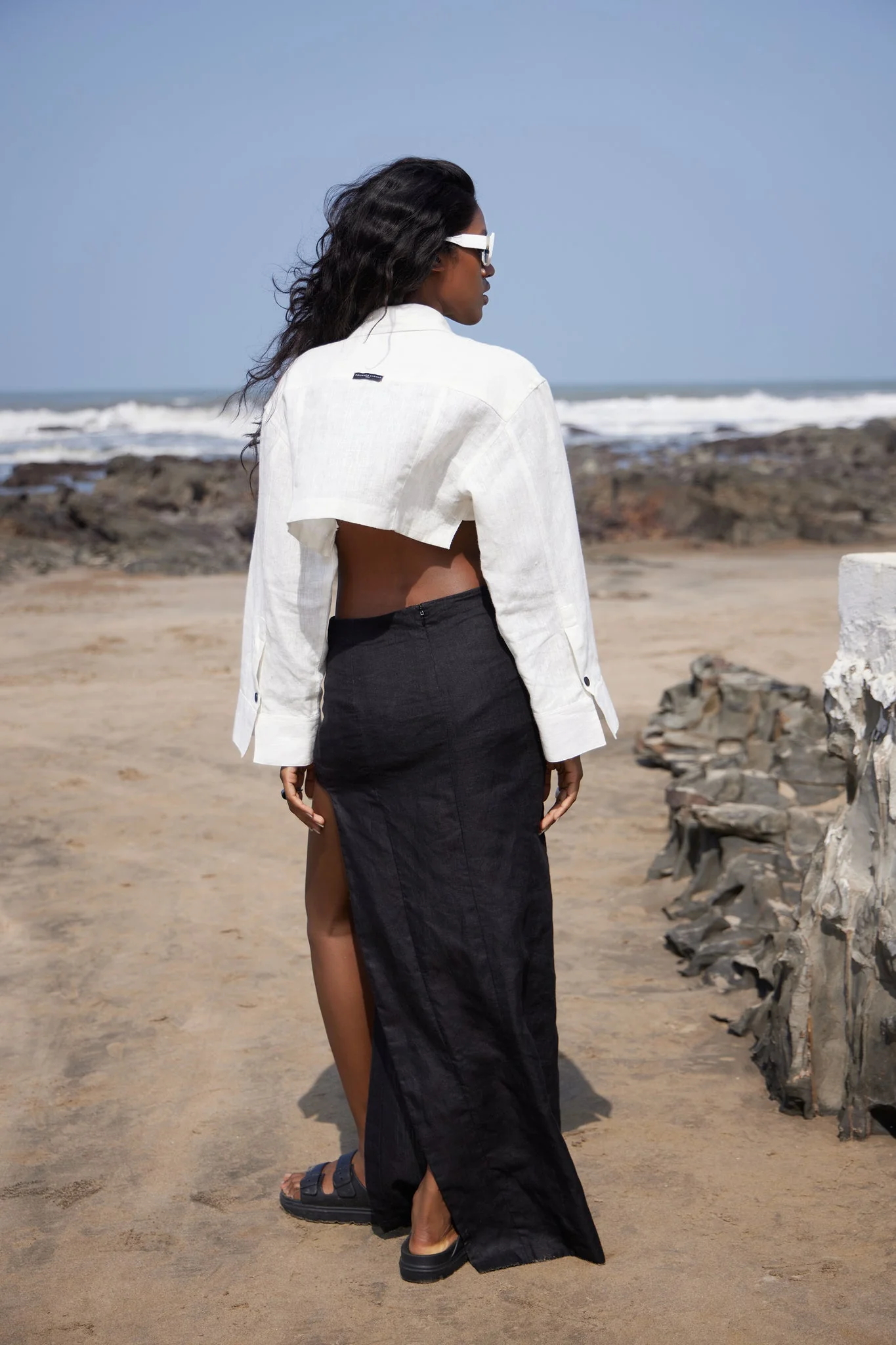 Oversized Crop Shirt|Jacket - Image 5