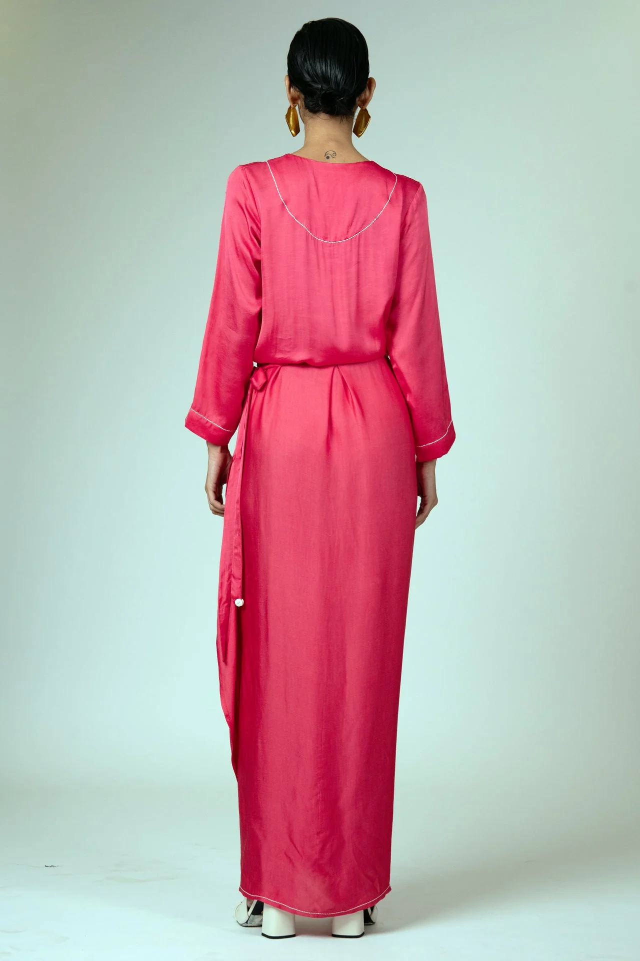 Pahi - Wrap-around Kimono Dress - Image 7