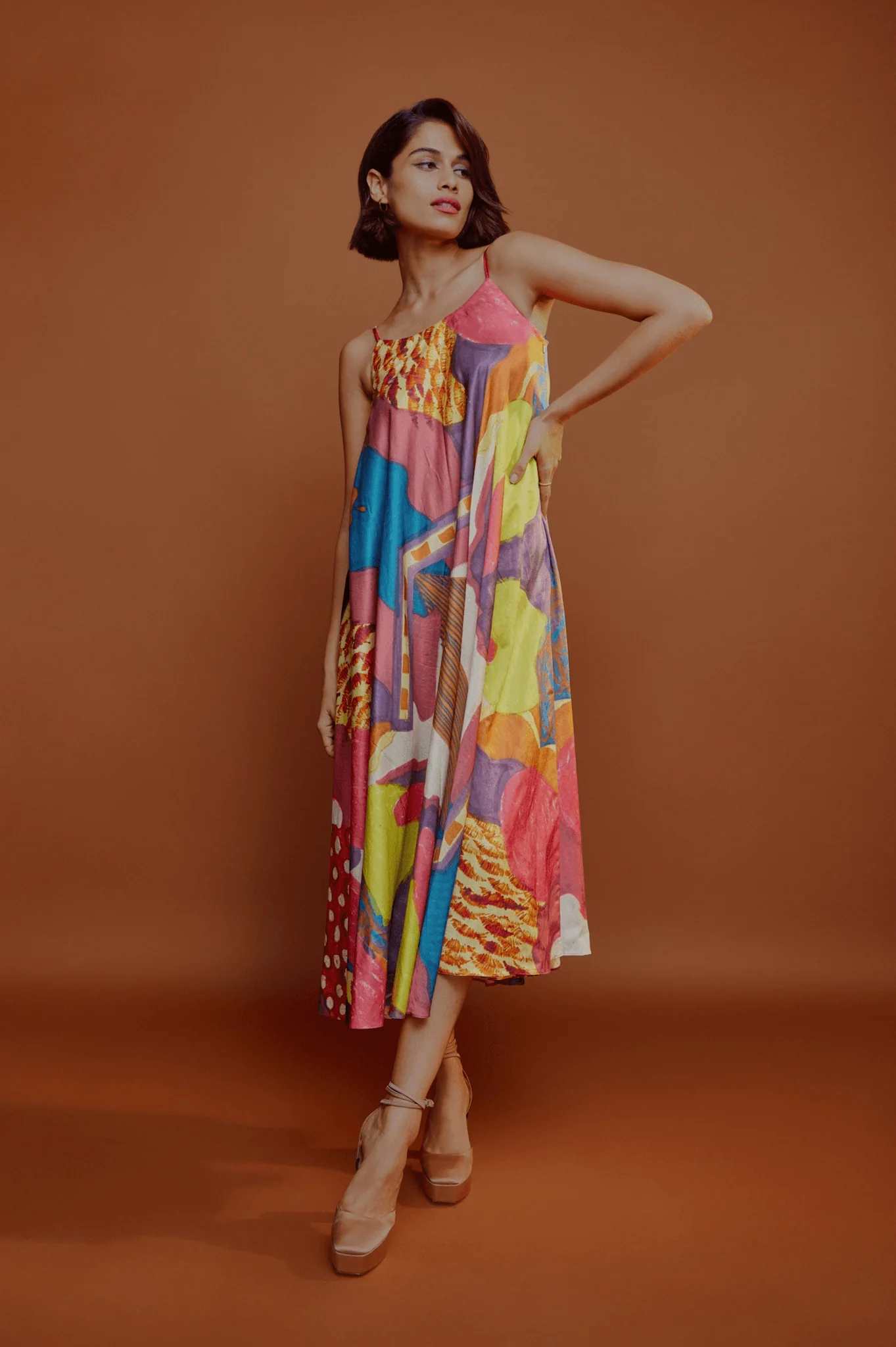 Palette Bias Dress - Image 2