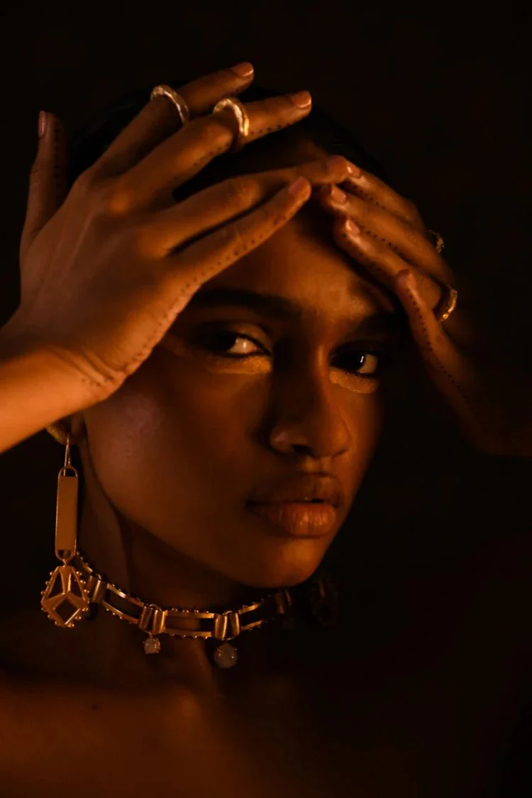 Palisade Choker - Gold and Moonstone - Image 3