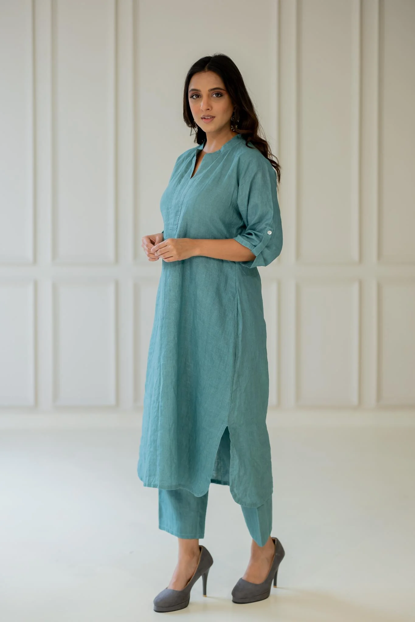 Paradiso Linen Kurta Set - Image 5