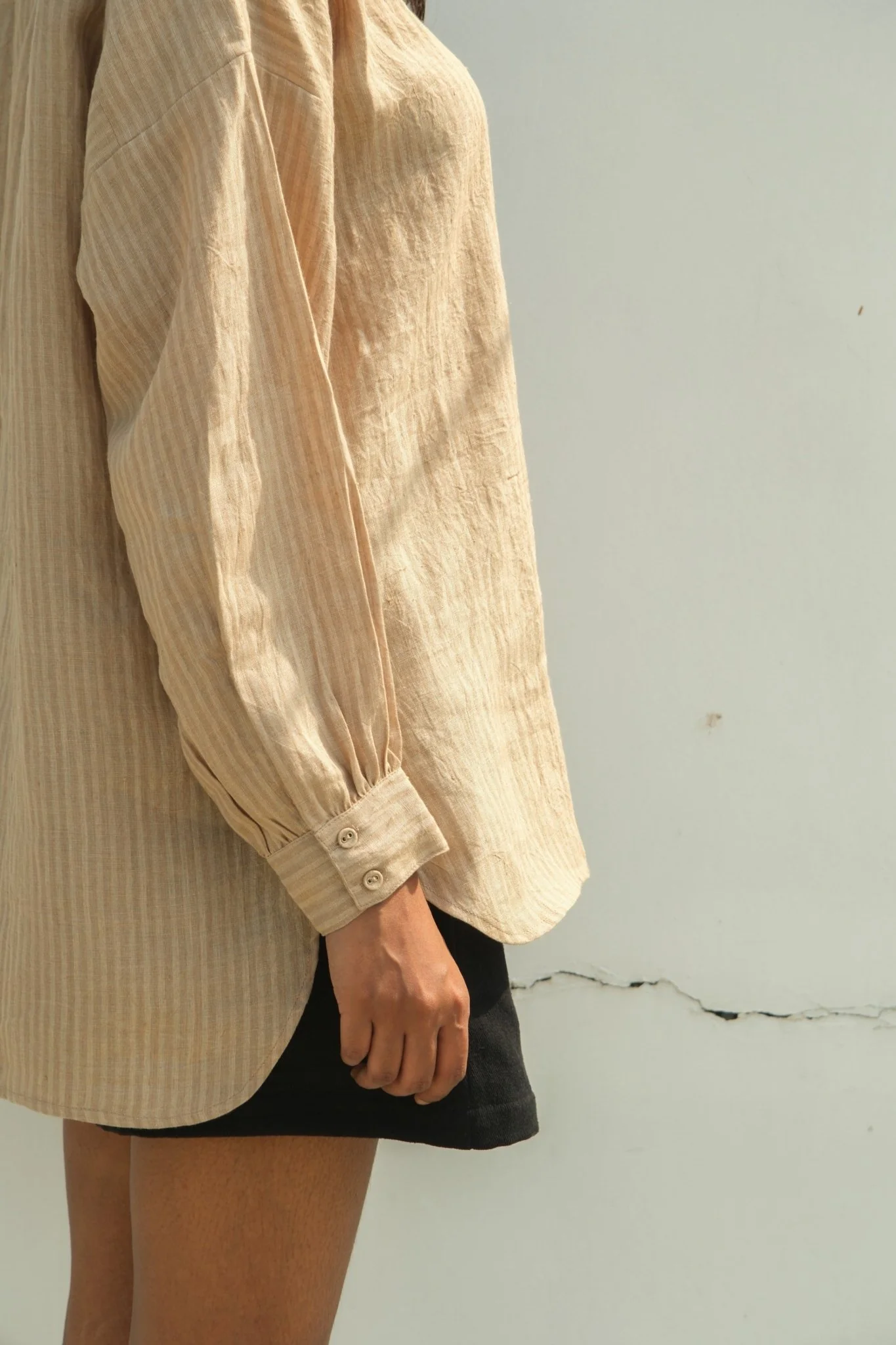 Parallel Beige Oversized Shirt - Image 3