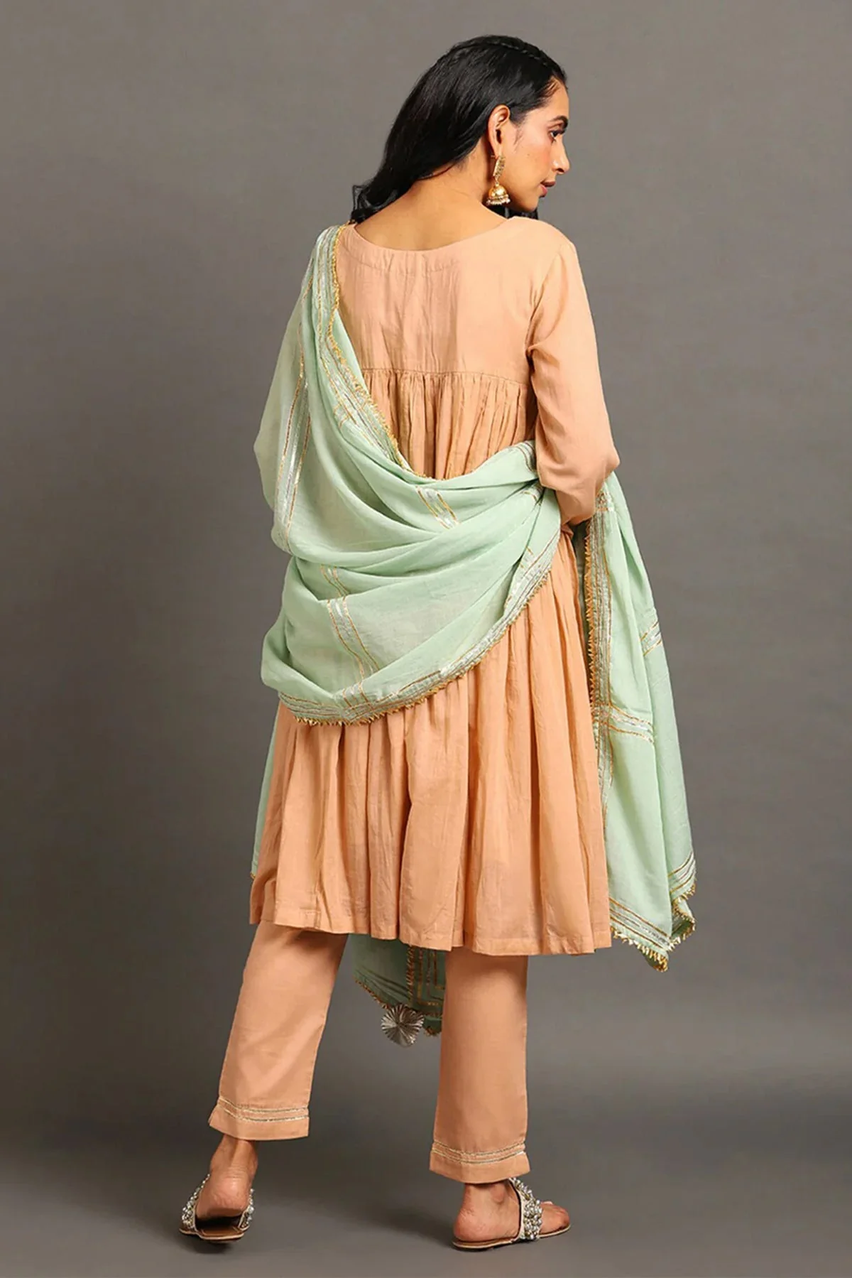 Peach Suhani Kurta Set - Image 4