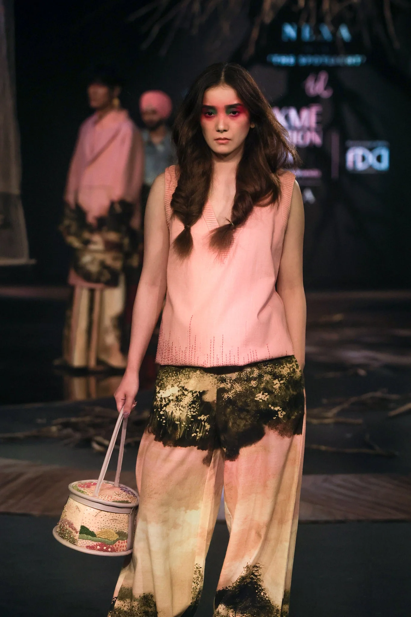 Pink Monet Vest And Trouser Co-ord Set - Image 2