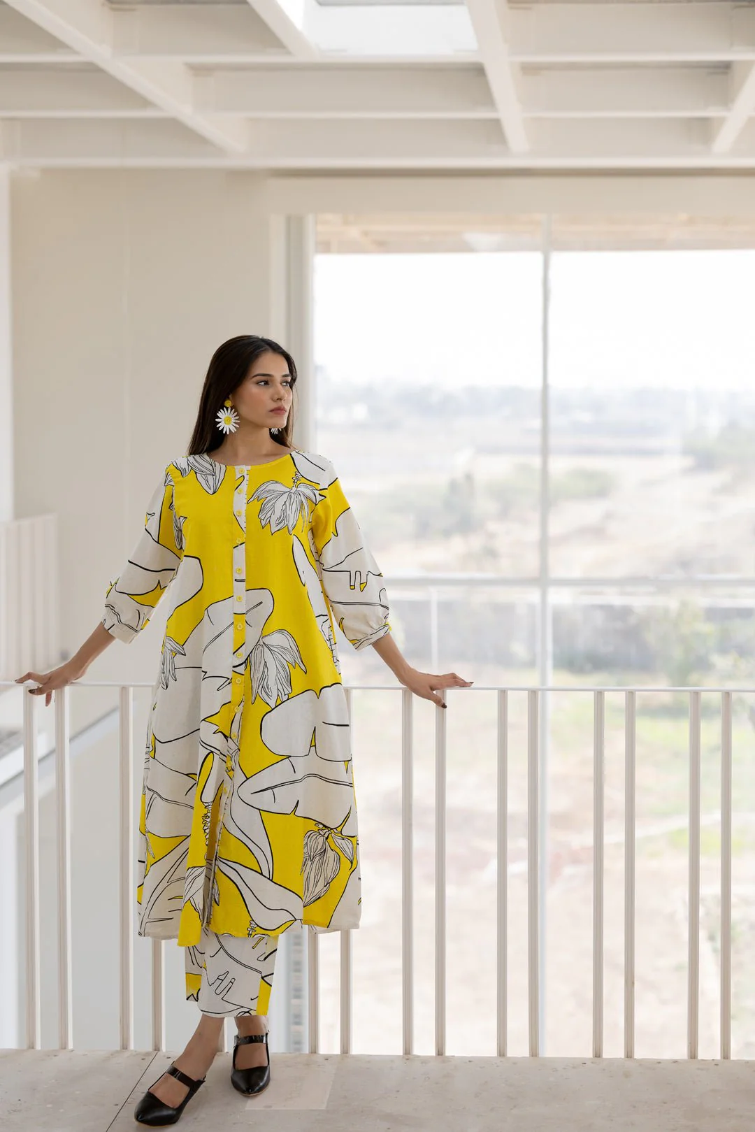 Plantain Orchard Button Down Kurta Set - Image 3