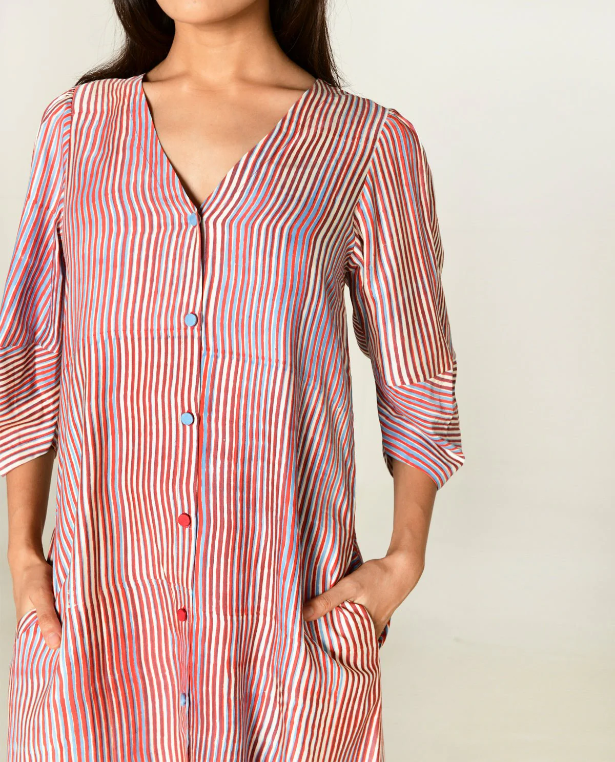 Plosky Cloud V-Neck Dress - Image 3
