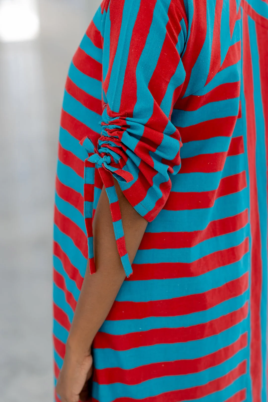 Poppy and Blue Stripe Co-ord Set - Image 3