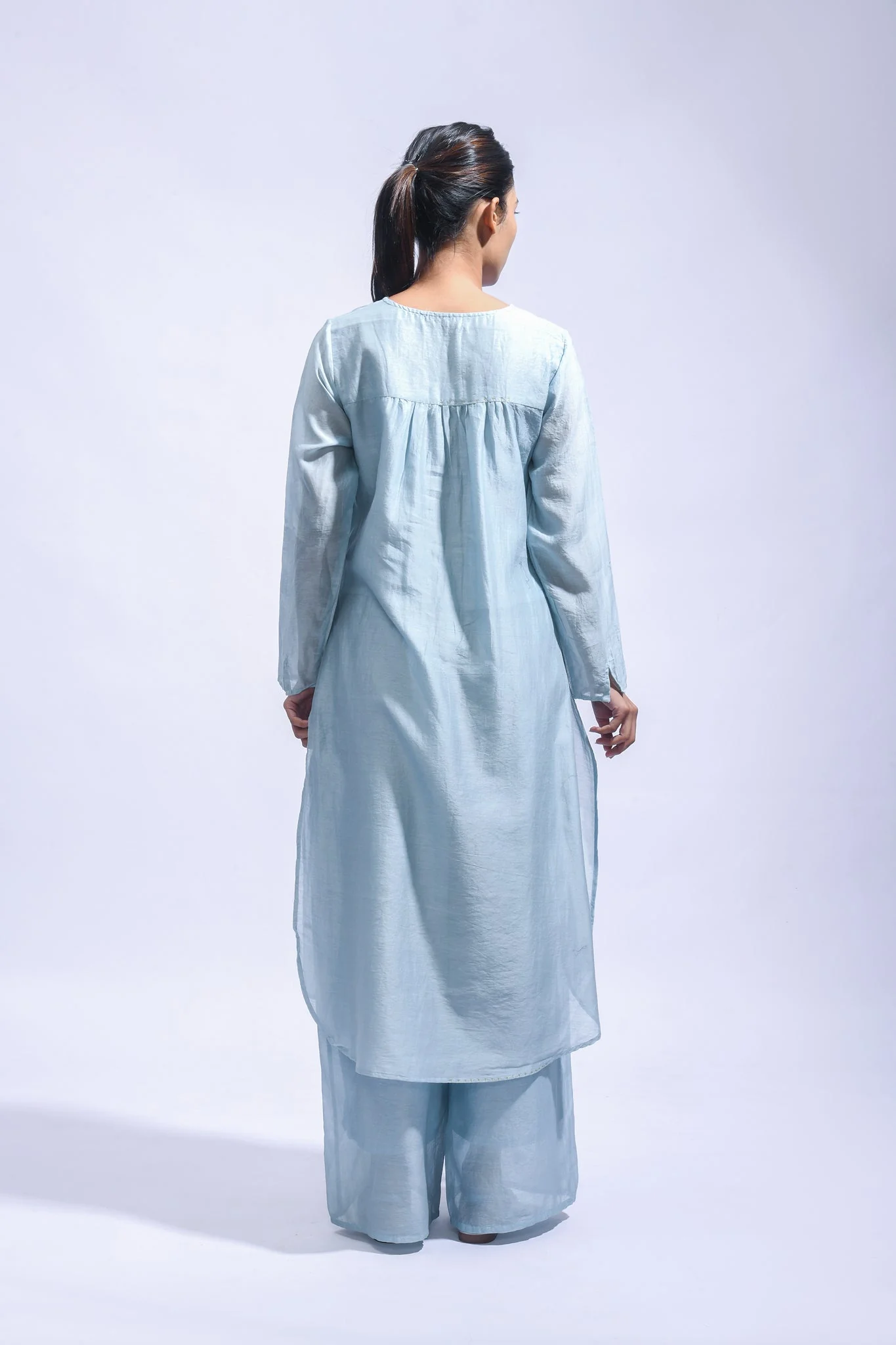 Powder Blue Silk Set - Image 5
