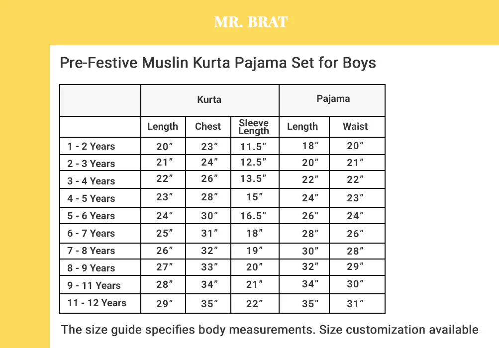 Pre-Festive Muslin Kurta Pajama Set for Boys - Image 3