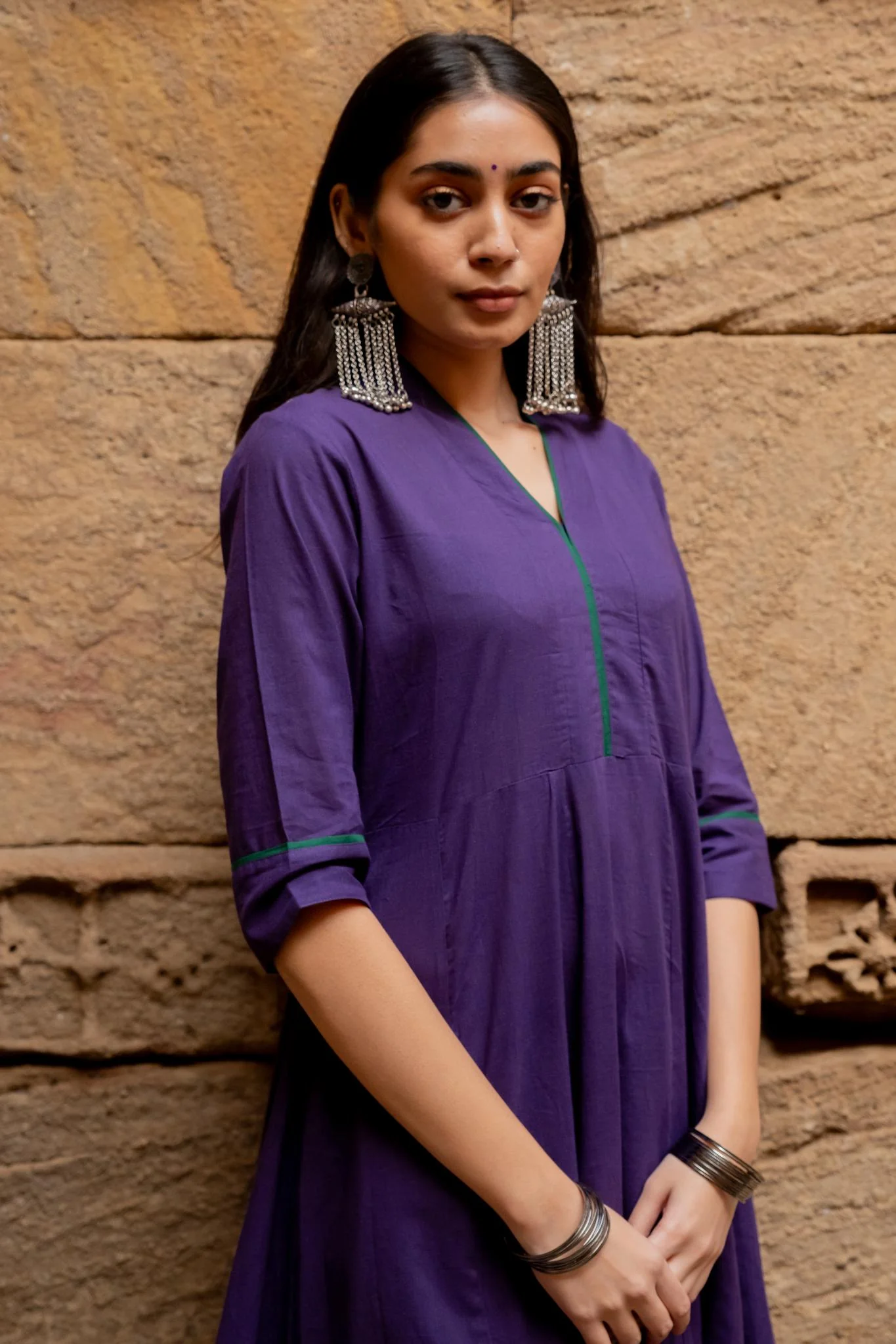 Purple Grape Kurta Set - Image 2