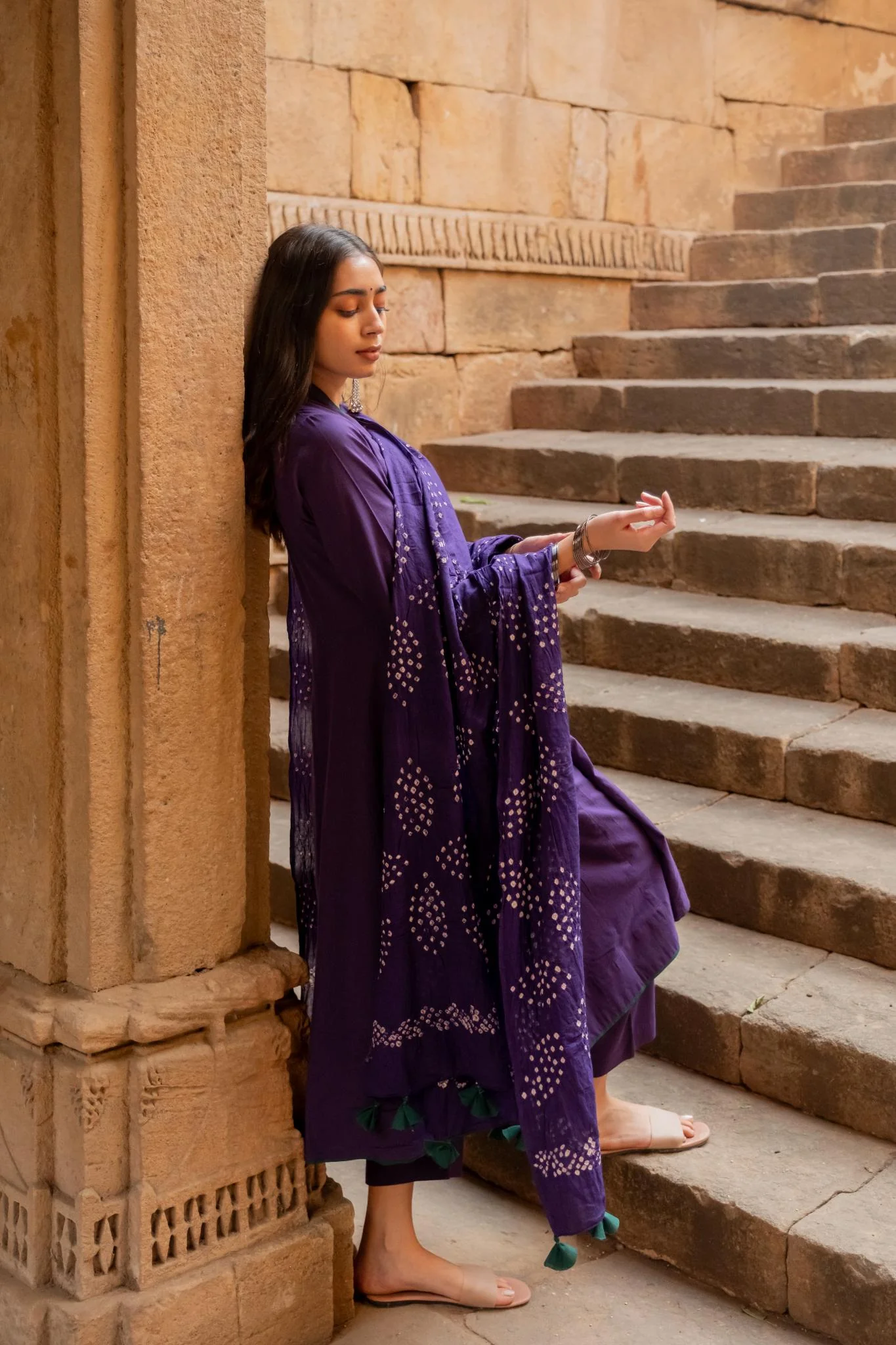 Purple Grape Kurta Set - Image 6