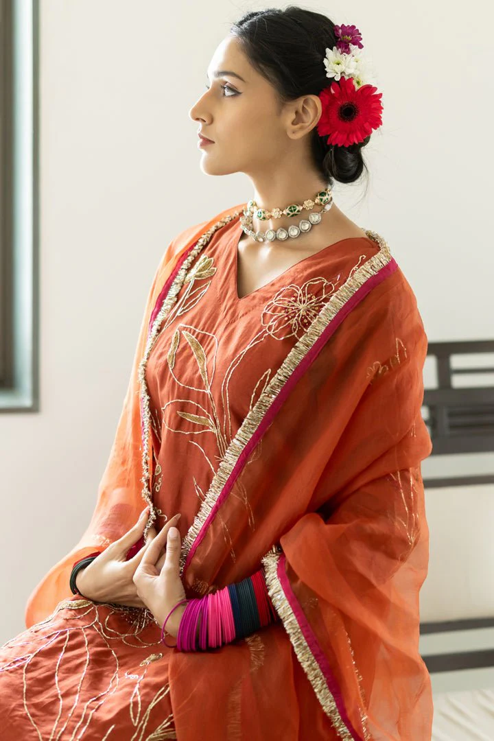 Rajasvi Embroidered Kurta Set with Dupatta - Image 10