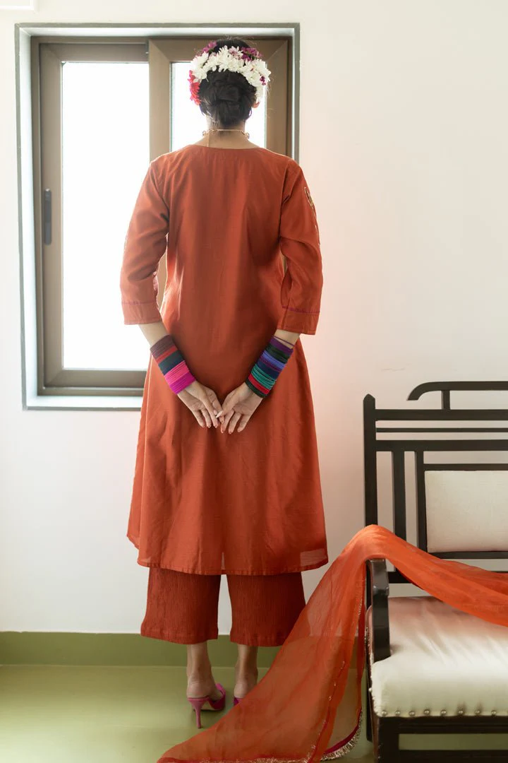 Rajasvi Embroidered Kurta Set with Dupatta - Image 12