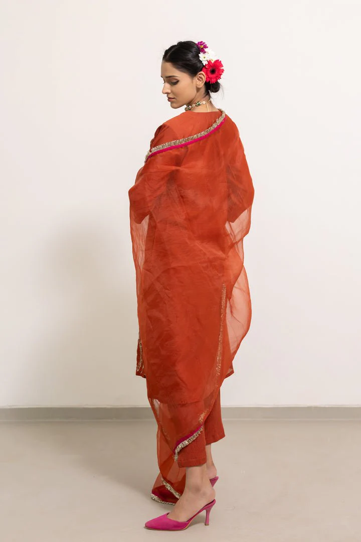 Rajasvi Embroidered Kurta Set with Dupatta - Image 13
