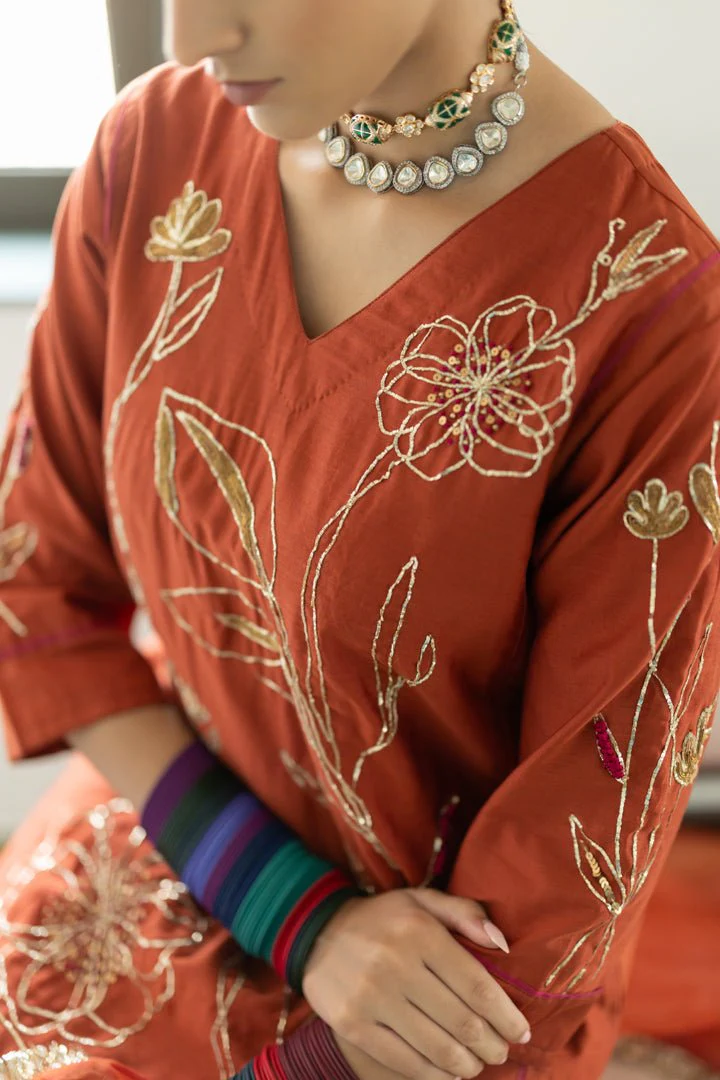 Rajasvi Embroidered Kurta Set with Dupatta - Image 2