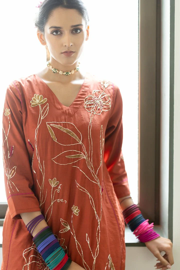 Rajasvi Embroidered Kurta Set with Dupatta - Image 8