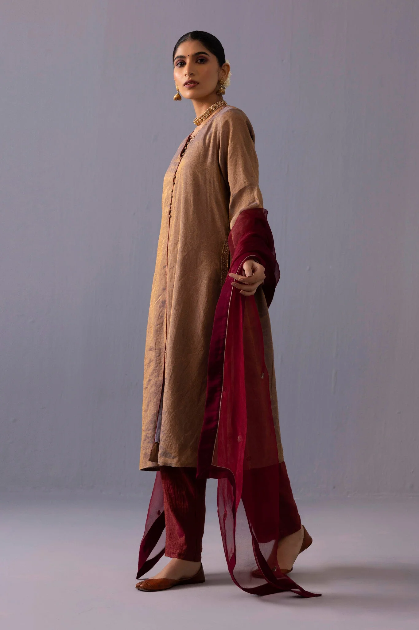 Rashmi Kurta Set - Grey - Image 3