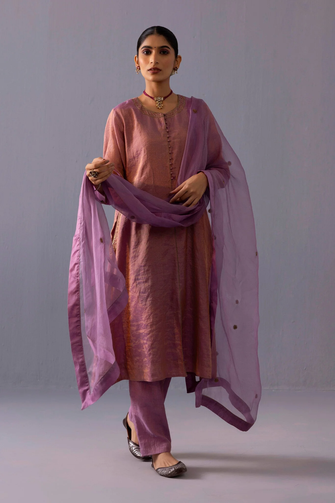 Rashmi Kurta Set - Pink