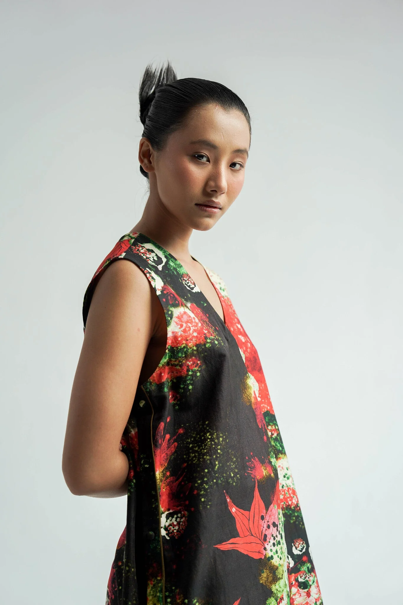 Red Florid Co-ord Set - Image 5