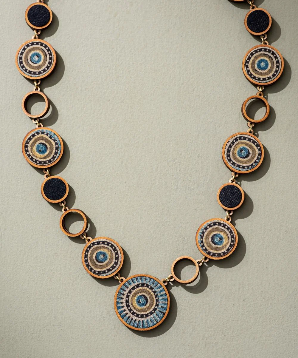 Reversible 2-In-1 Blue Green Necklace - Image 4