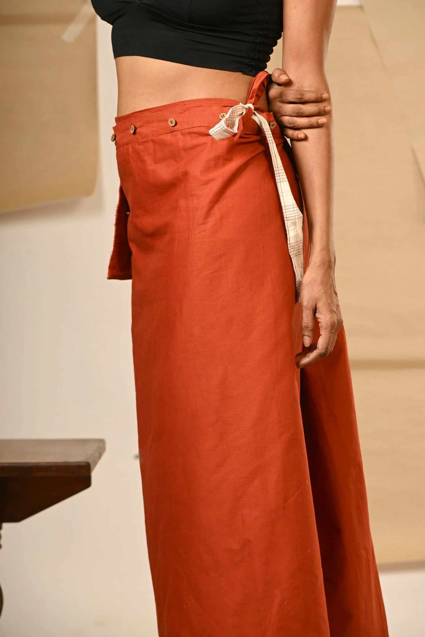 Reversible Drape Skirt - Image 5