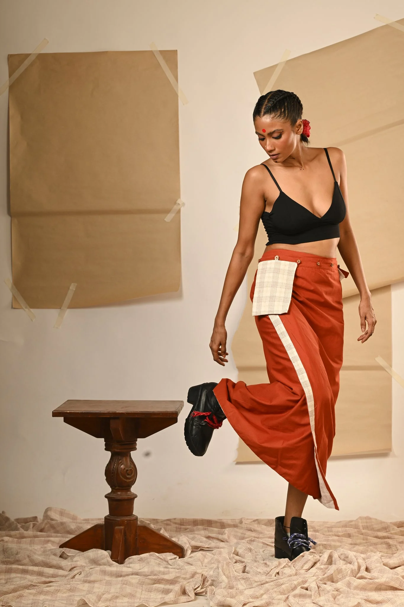 Reversible Drape Skirt - Image 7