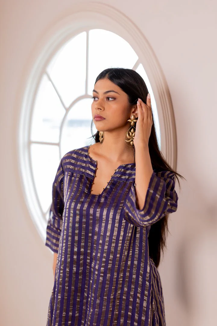Reyna Striped Kurta Set - Image 4