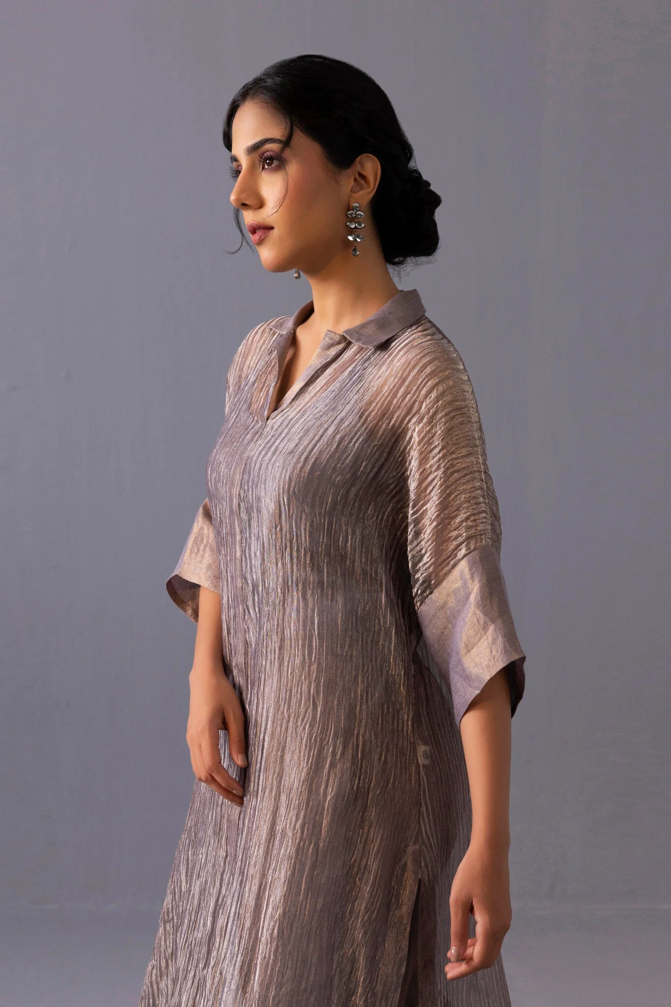 Rohini Kurta Set- Grey - Image 2