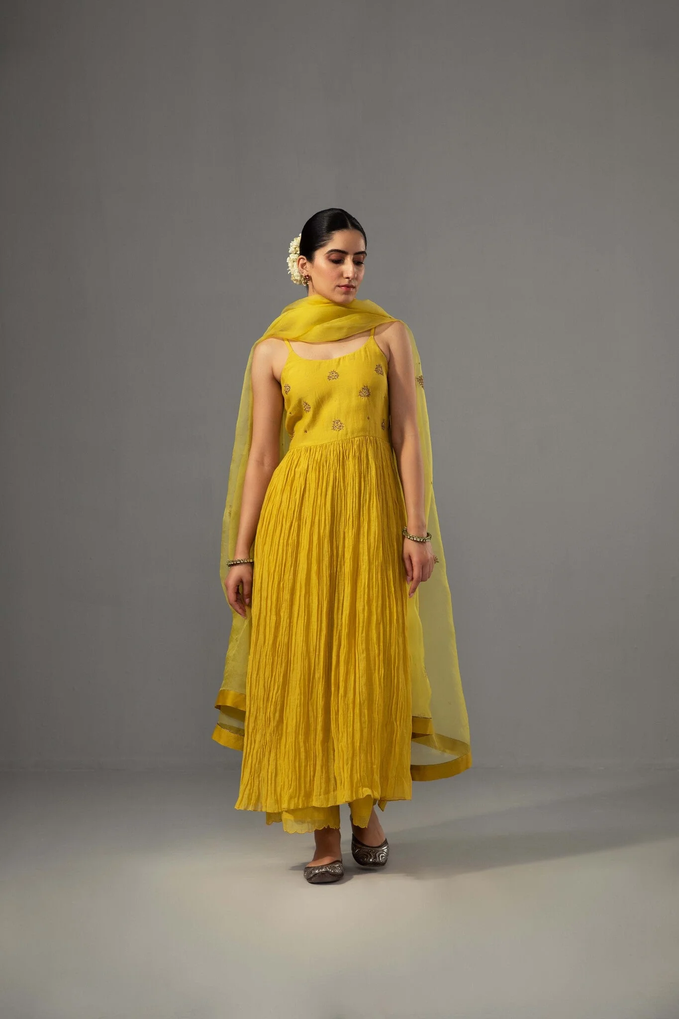 Roomani Ghera Set - Yellow