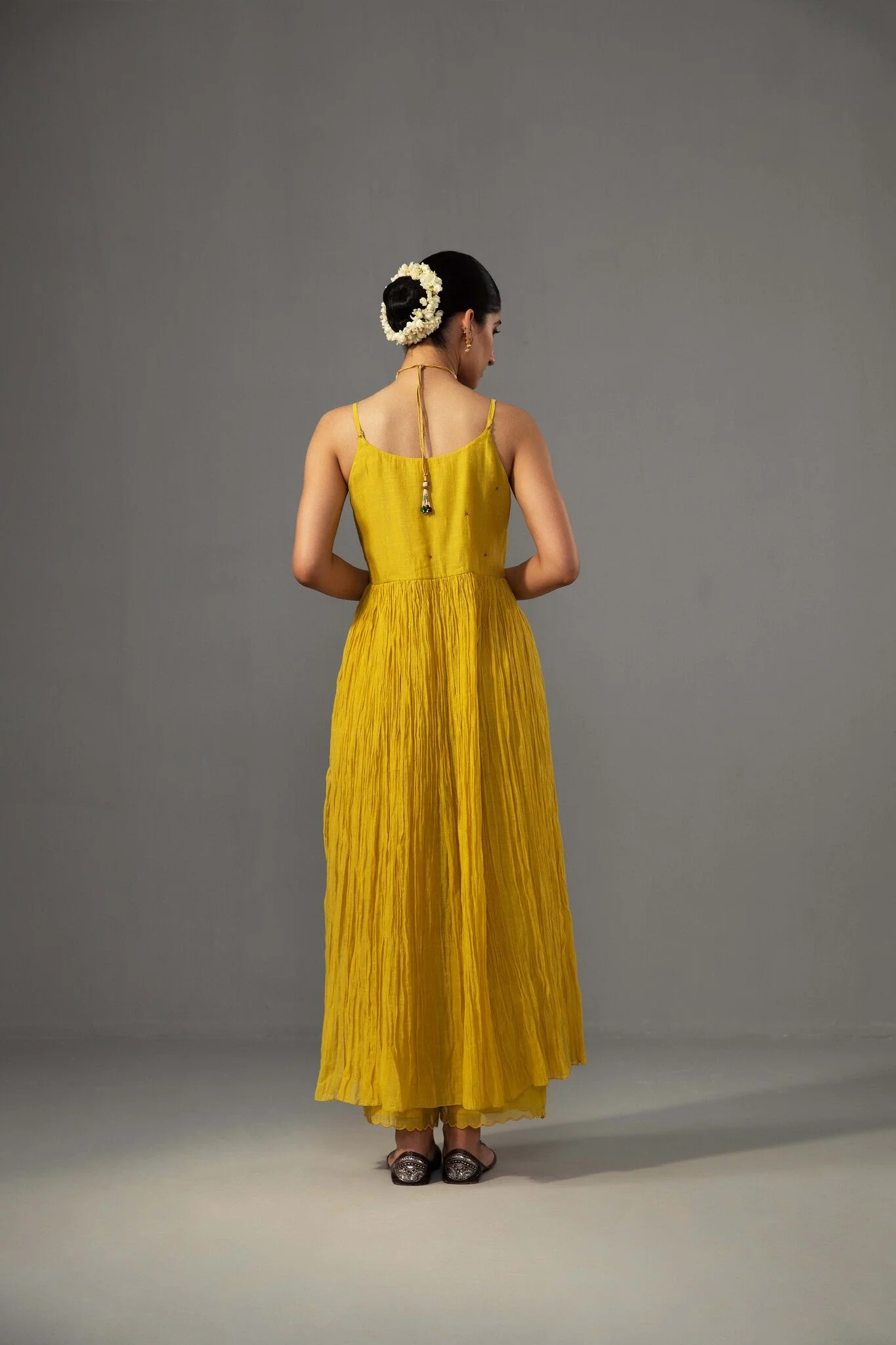 Roomani Ghera Set - Yellow - Image 5
