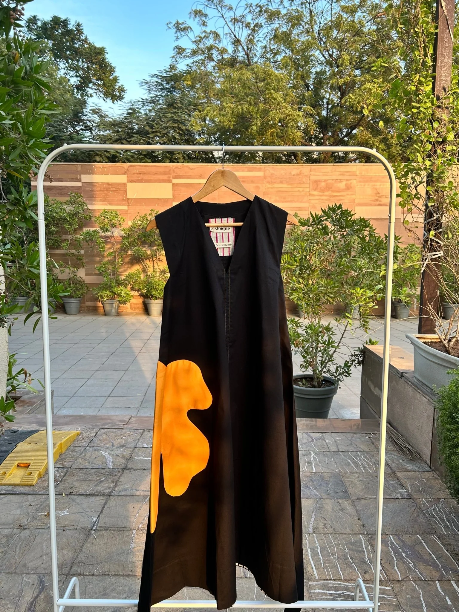 Rosemary Dress - Black and Yellow