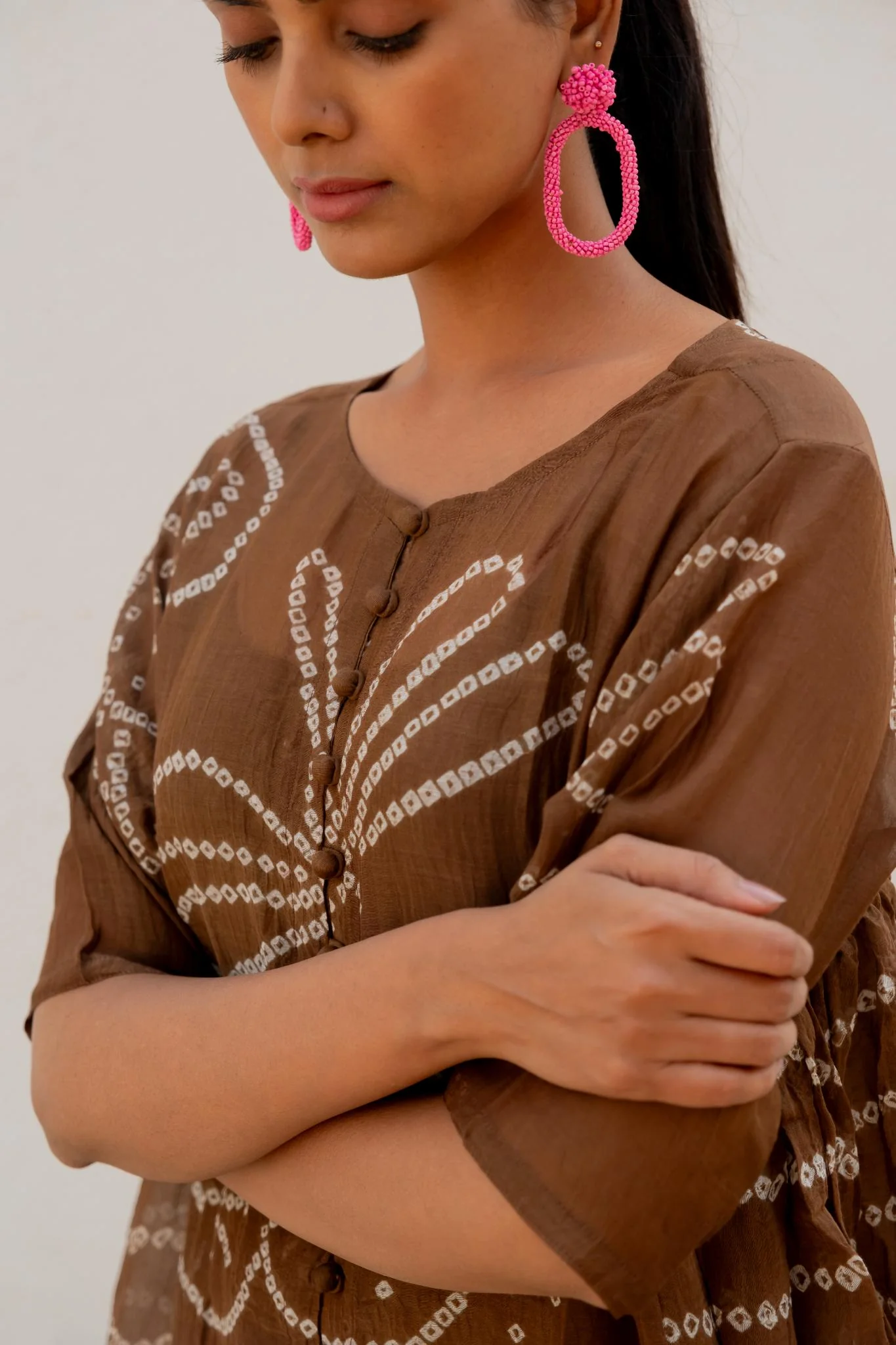 Rosewood Bandhani Dress - Image 4