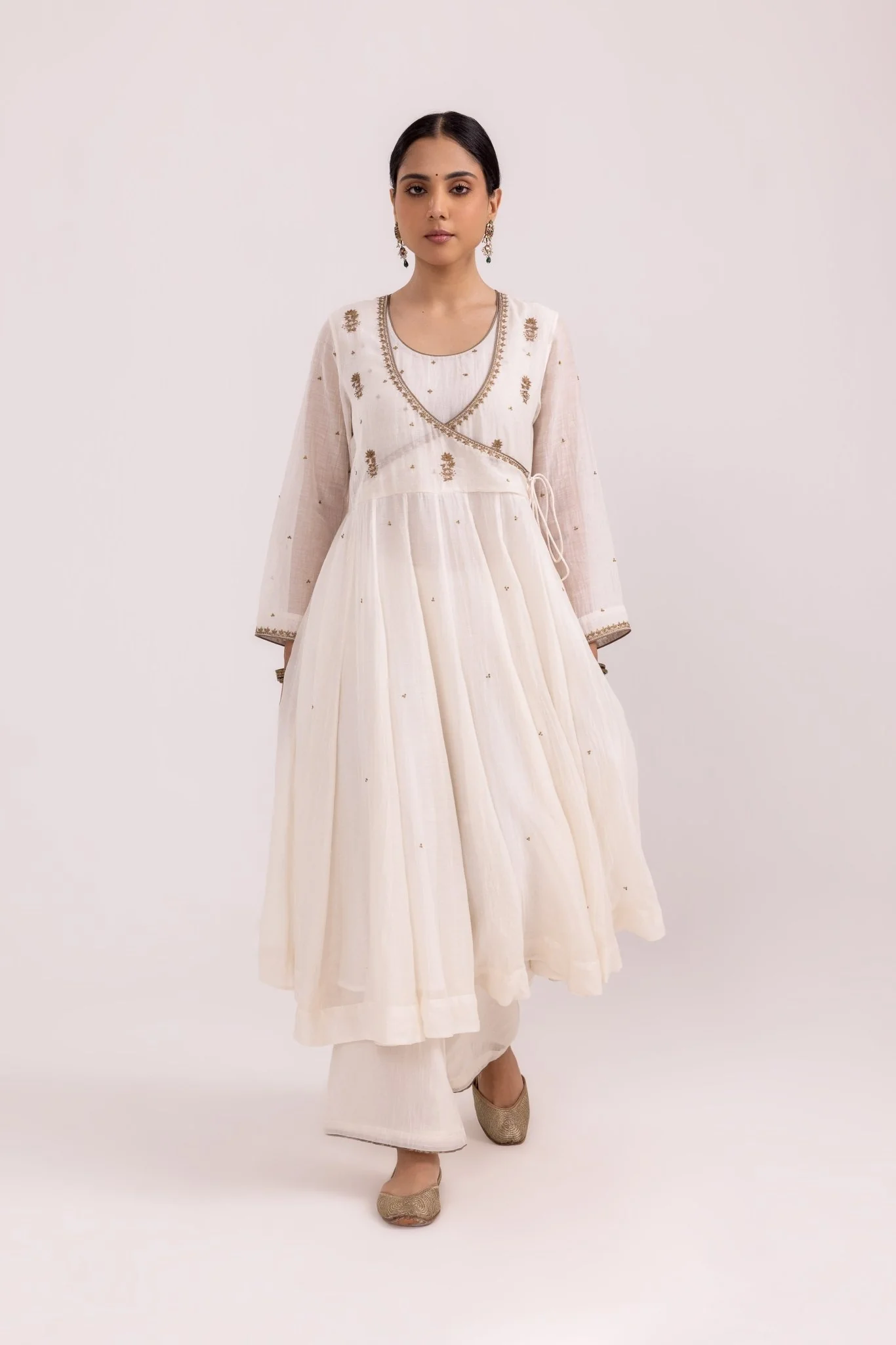 Ruhana Anarkali Set - White - Image 4