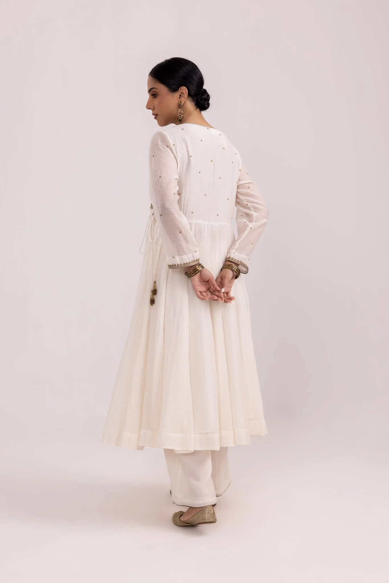 Ruhana Anarkali Set - White - Image 6