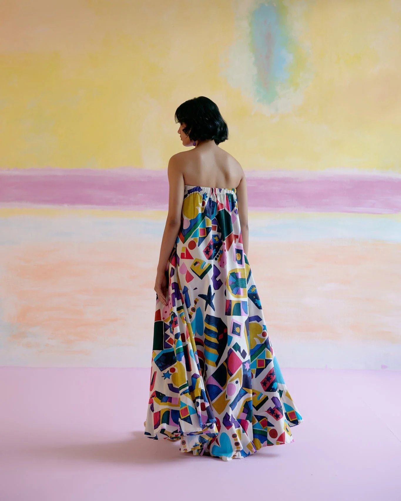 Rumi Maxi Dress in Arcade Print - Image 10